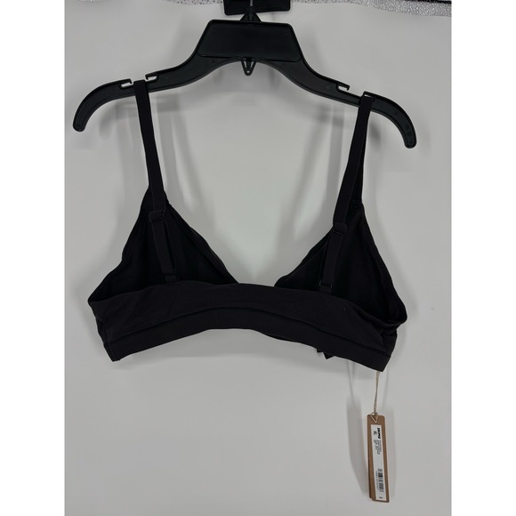 Skims Fits Everybody Triangle Bralette Onyx Black Kim Kardashian Adjustable Larg - Picture 2 of 6